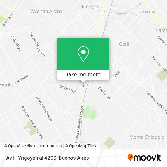 Av  H  Yrigoyen al 4200 map