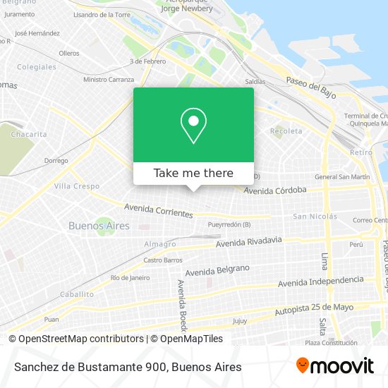 Mapa de Sanchez de Bustamante 900