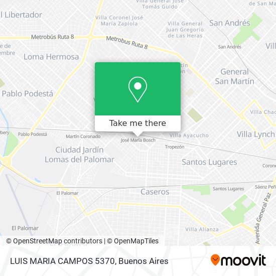 LUIS MARIA CAMPOS 5370 map