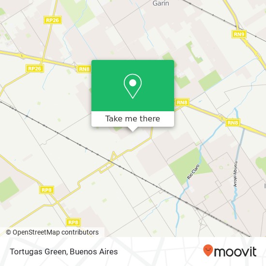 Mapa de Tortugas Green