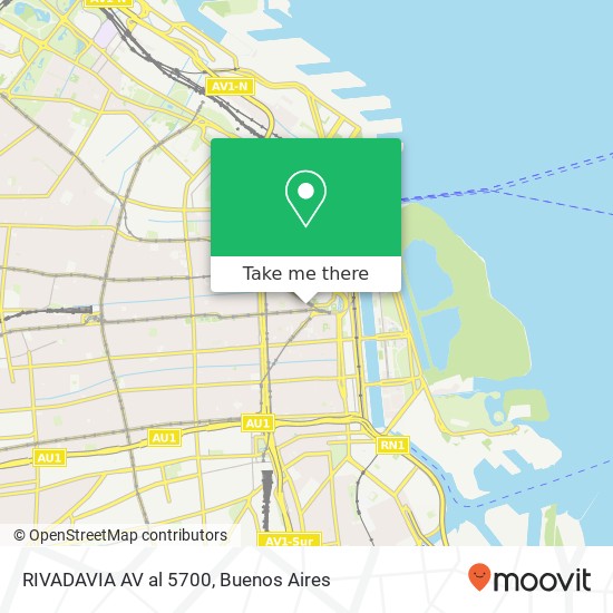 RIVADAVIA  AV  al 5700 map