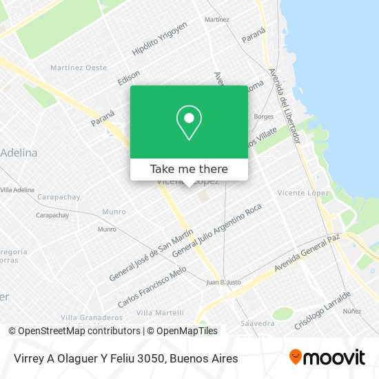Virrey A Olaguer Y Feliu 3050 map