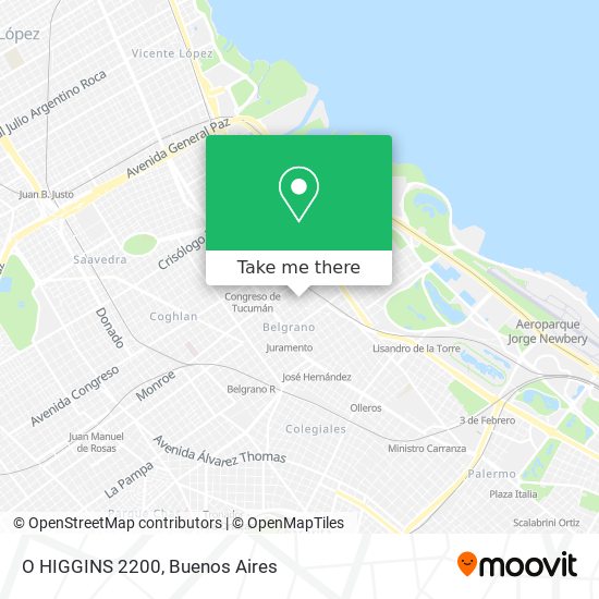 Mapa de O HIGGINS 2200