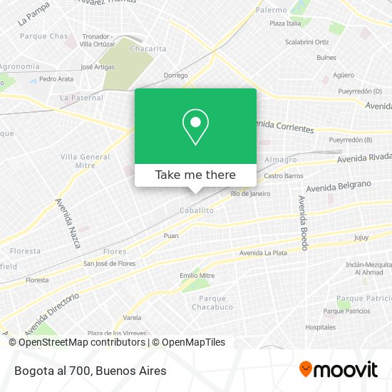 Mapa de Bogota al 700