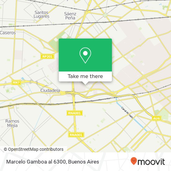 Marcelo Gamboa  al 6300 map