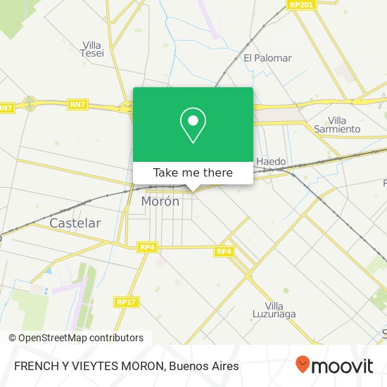 FRENCH Y VIEYTES MORON map