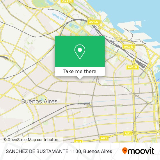 SANCHEZ DE BUSTAMANTE 1100 map