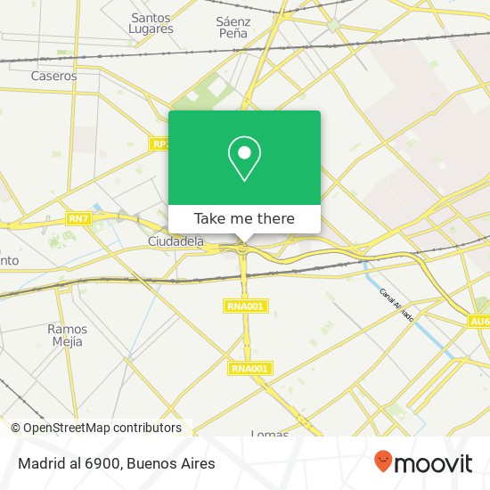 Madrid al 6900 map