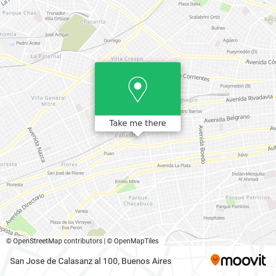 San Jose de Calasanz al 100 map