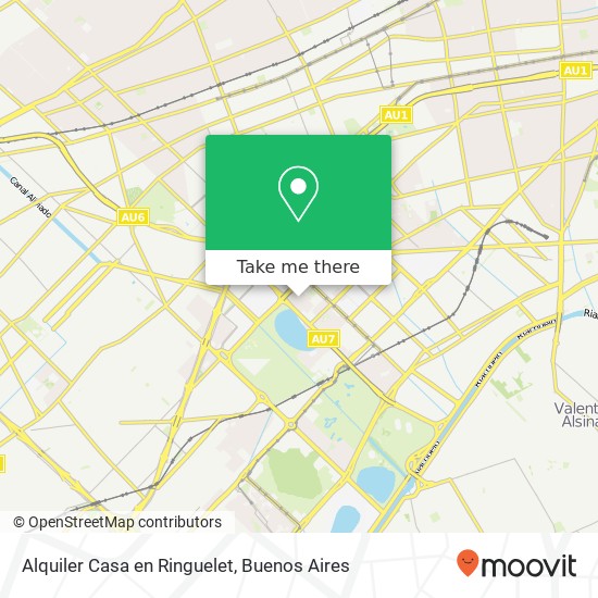 Alquiler Casa en Ringuelet map