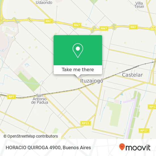 HORACIO QUIROGA 4900 map