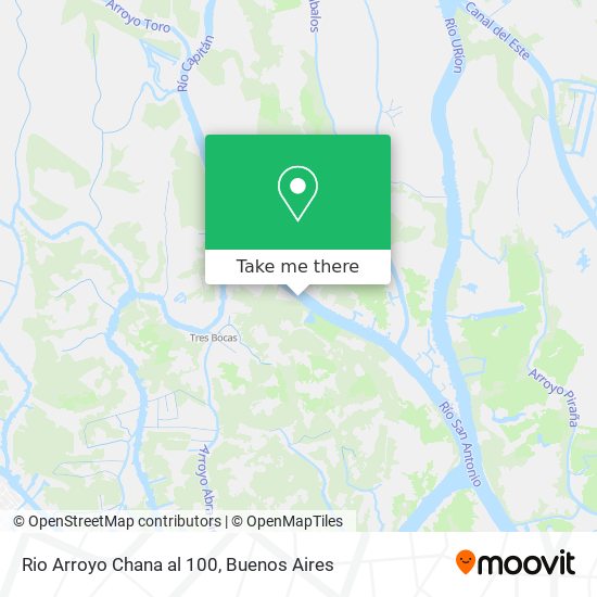 Rio Arroyo Chana al 100 map