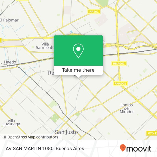 AV  SAN MARTIN 1080 map