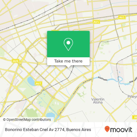 Mapa de Bonorino  Esteban  Cnel  Av  2774