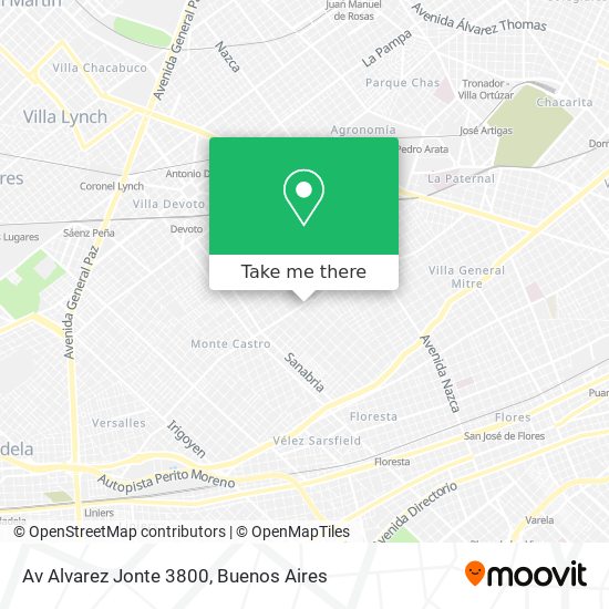 Av  Alvarez Jonte  3800 map