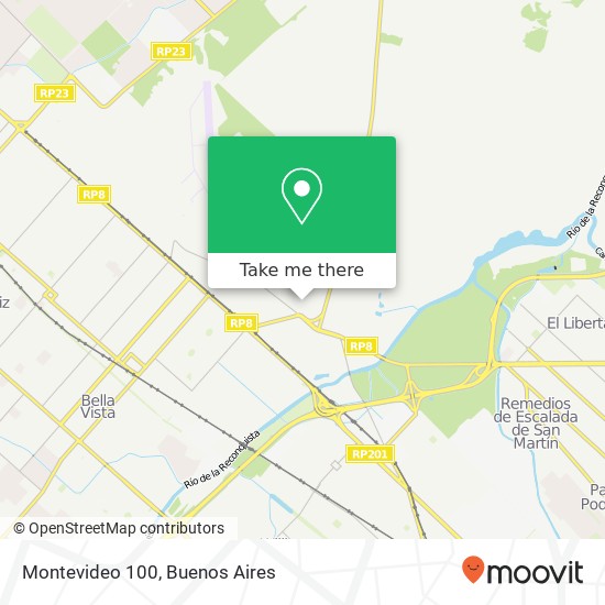 Montevideo 100 map