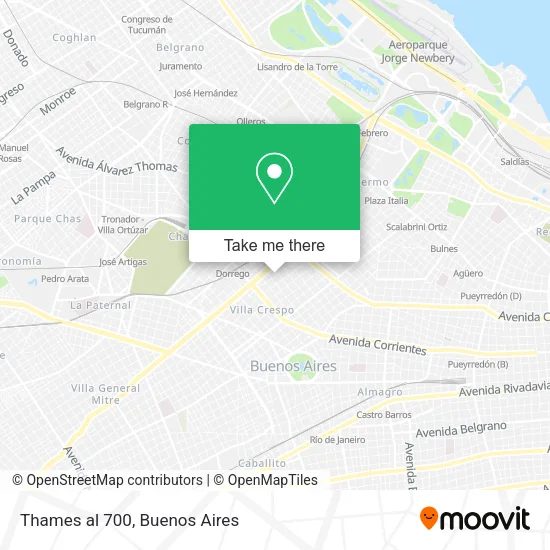 Mapa de Thames  al 700