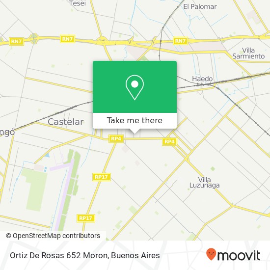 Ortiz De Rosas 652 Moron map