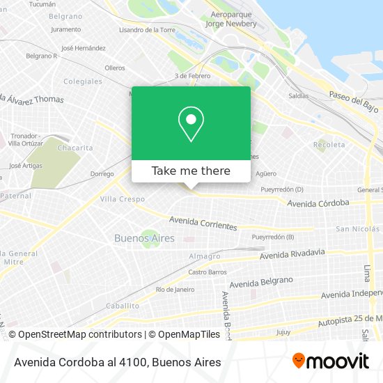 Avenida Cordoba al 4100 map