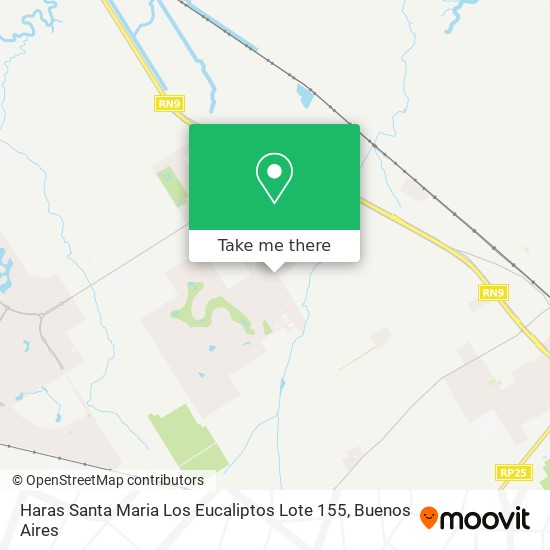 Haras Santa Maria    Los Eucaliptos  Lote 155 map