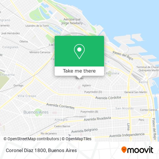 Coronel Diaz 1800 map