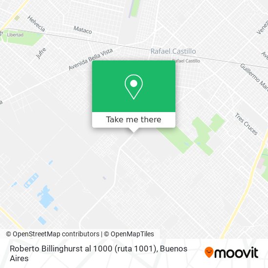 Mapa de Roberto Billinghurst al 1000 (ruta 1001)