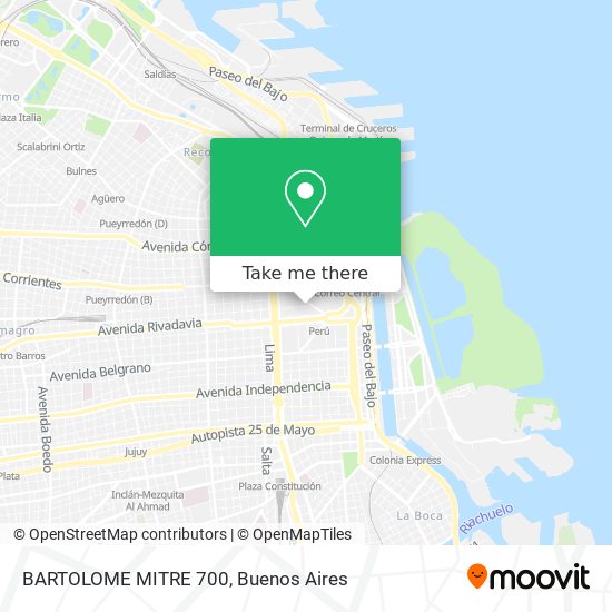 BARTOLOME MITRE 700 map