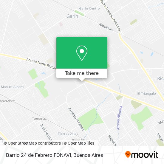 Barrio 24 de Febrero FONAVI map