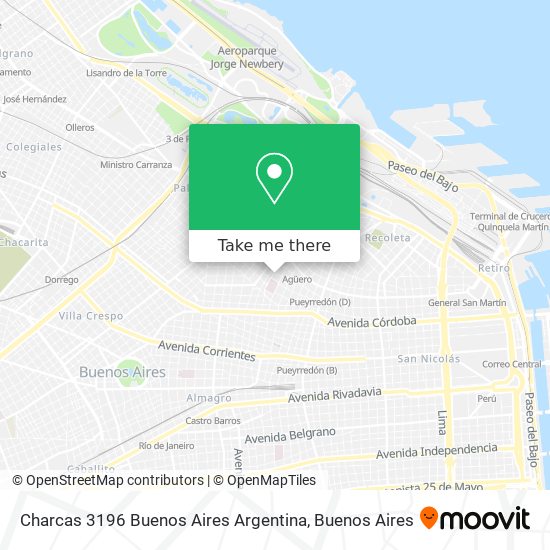 Charcas 3196  Buenos Aires  Argentina map