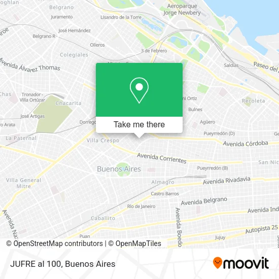 JUFRE al 100 map