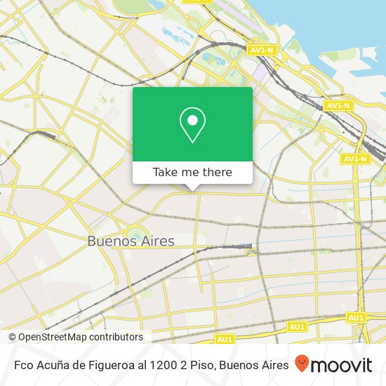 Fco  Acuña de Figueroa al 1200 2 Piso map