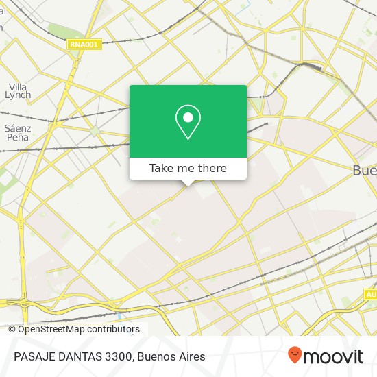 PASAJE DANTAS 3300 map