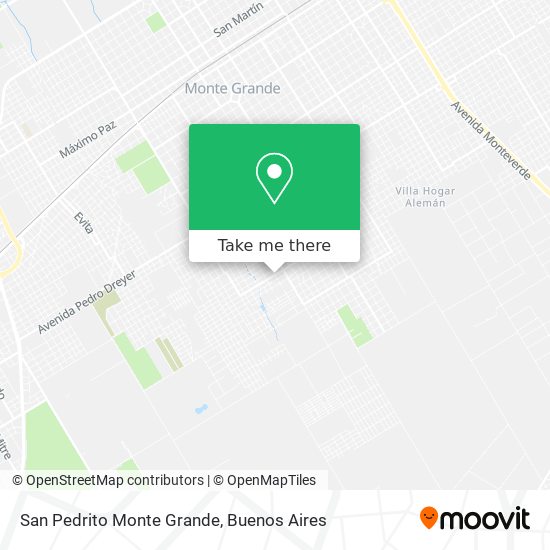 San Pedrito  Monte Grande map