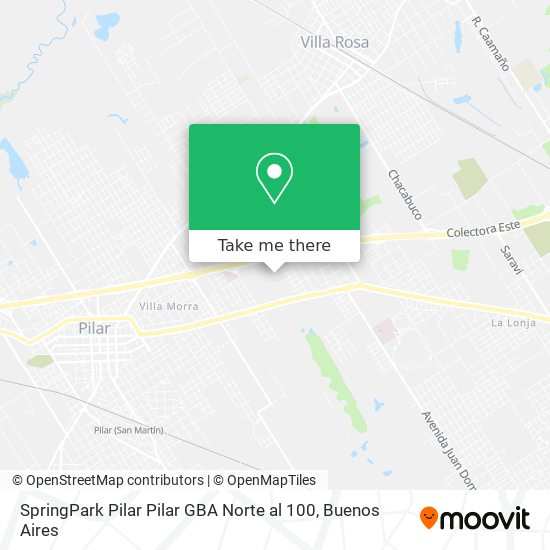 SpringPark Pilar  Pilar  GBA Norte al 100 map
