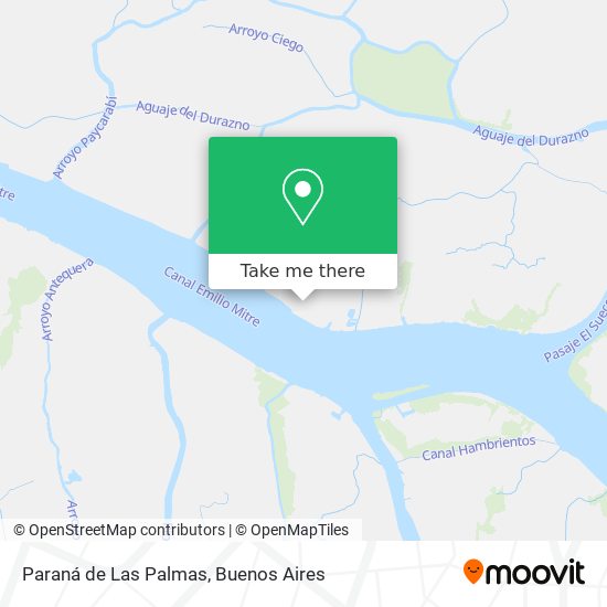 Paraná de Las Palmas map