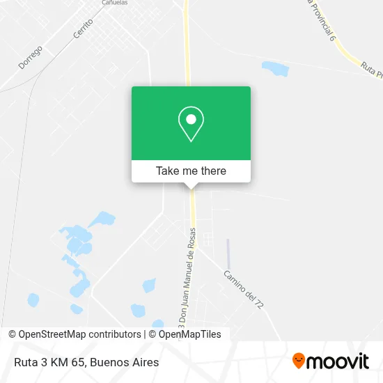 Ruta 3 KM 65 map