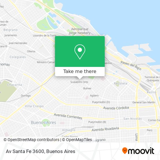 Av  Santa Fe 3600 map