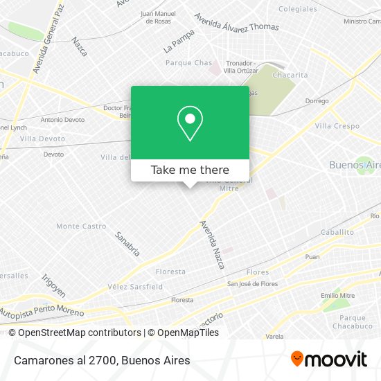 Camarones al 2700 map