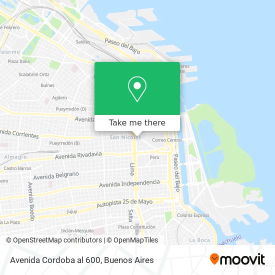 Avenida Cordoba al 600 map