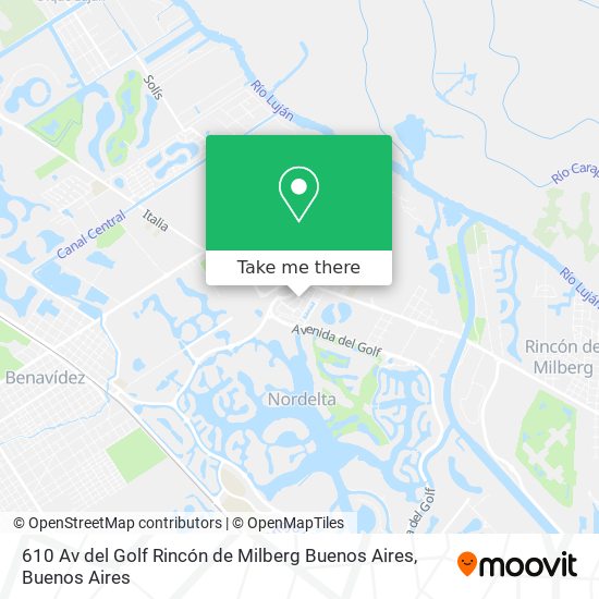 610  Av  del Golf  Rincón de Milberg  Buenos Aires map