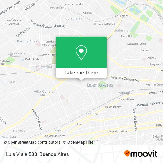 Luis Viale 500 map