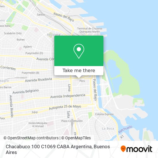 Chacabuco 100  C1069 CABA  Argentina map