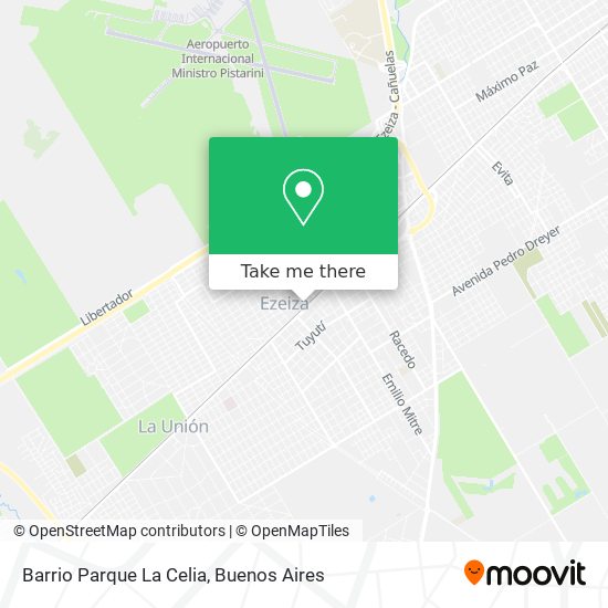Barrio Parque La Celia map