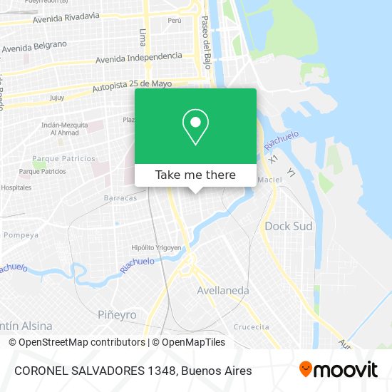 Mapa de CORONEL SALVADORES 1348