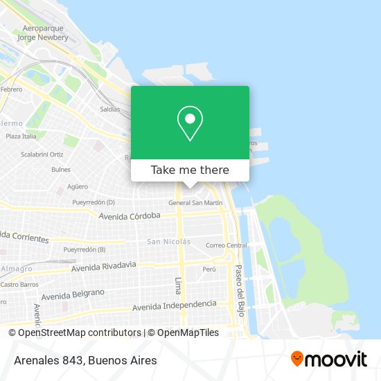 Arenales 843 map