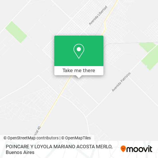 POINCARE Y LOYOLA MARIANO ACOSTA MERLO map