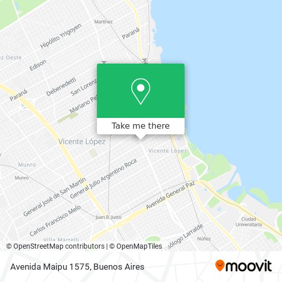 Avenida Maipu 1575 map