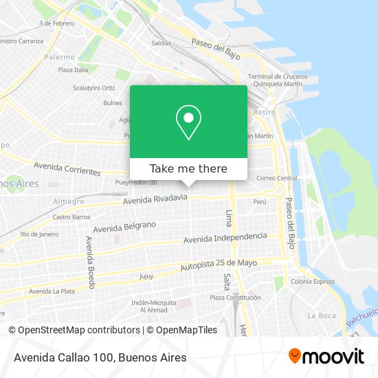 Avenida Callao 100 map
