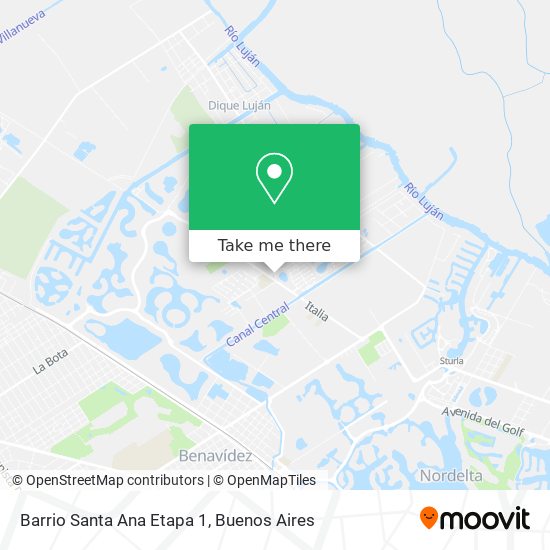 Barrio Santa Ana Etapa 1 map