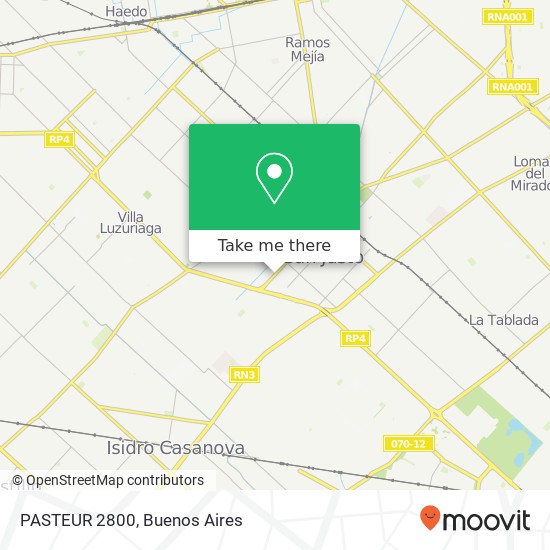 PASTEUR 2800 map